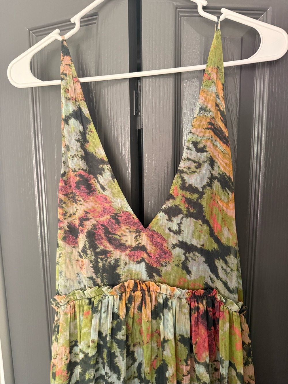 Anthropologie Floral Multicolor Sleeveless Maxi Dress - Picture 2 of 4